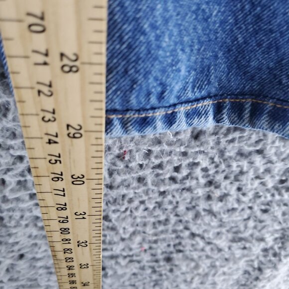 Levis Jeans Womens 27 Blue 501 90s Button Fly Straight Leg Denim - Picture 11 of 14